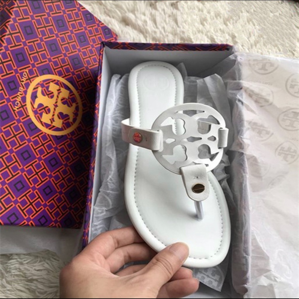 White Tory Burch Sandal